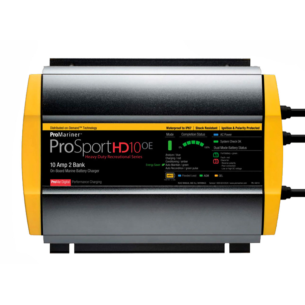 ProMariner ProSportHD 10 Gen 4 - 10 Amp - 2-Bank Battery Charger